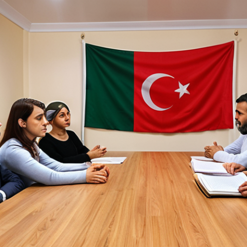 Home 15 **
"A counseling psychology workshop in Istanbul, Turkey. Participants are actively engaged in an EMDR therapy training session, focusing on trauma treatment techniques. The setting is modern and professional, reflecting a commitment to mental health advancements. Turkish flags subtly displayed."
**